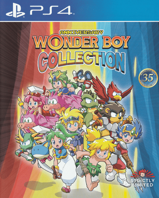 Wonder Boy Anniversary Collection box art for Playstation 4